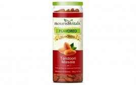 NourishVitals Flavored Almonds Tandoori Masala  Jar  150 grams